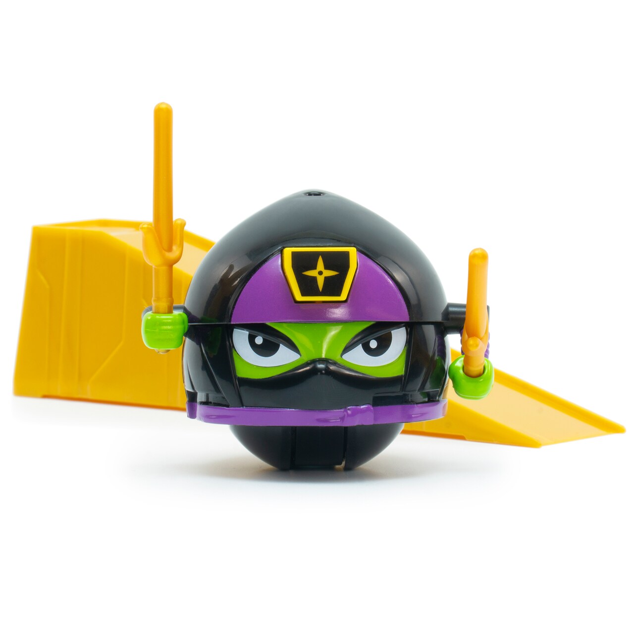 Battle Ballz: Training Pack - Ninjika - Weapon Wielding Toy Ninja, Rolling Colorful Ball Character, Training Ramp, Blow Your Lid Button, Kids 5+